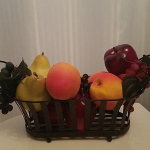 Decorative Fruit Wrought Iron Bowl